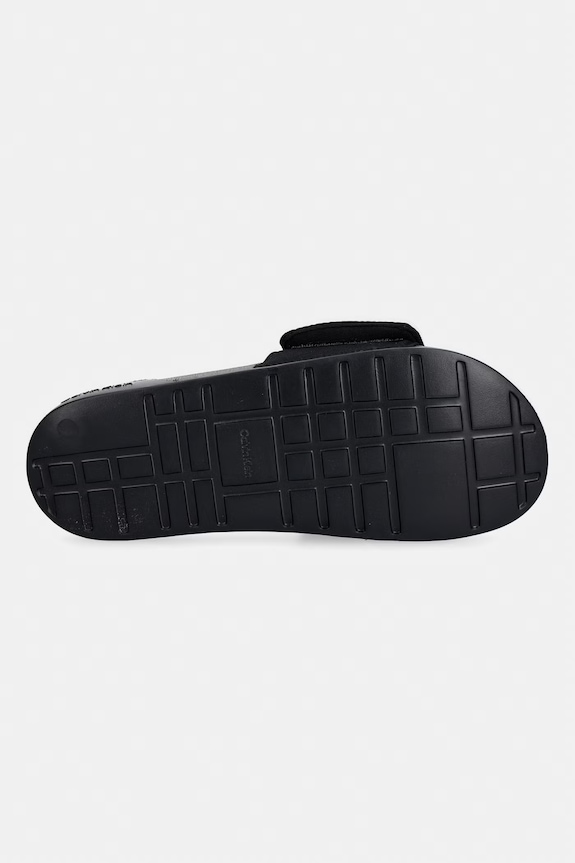 Calvin Klein šľapky s otvorenými prstami pánske ESS SLIDE ADJ MONOBRAND CV HM0HM02115 čierna