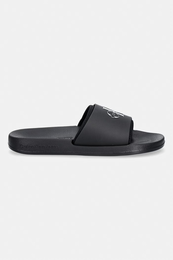 Calvin Klein klapki męskie ESS SLIDE RUBBER NEOPRENE HM0HM02229 czarny SS26