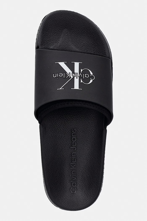 Calvin Klein klapki męskie ESS SLIDE RUBBER NEOPRENE czarny HM0HM02229