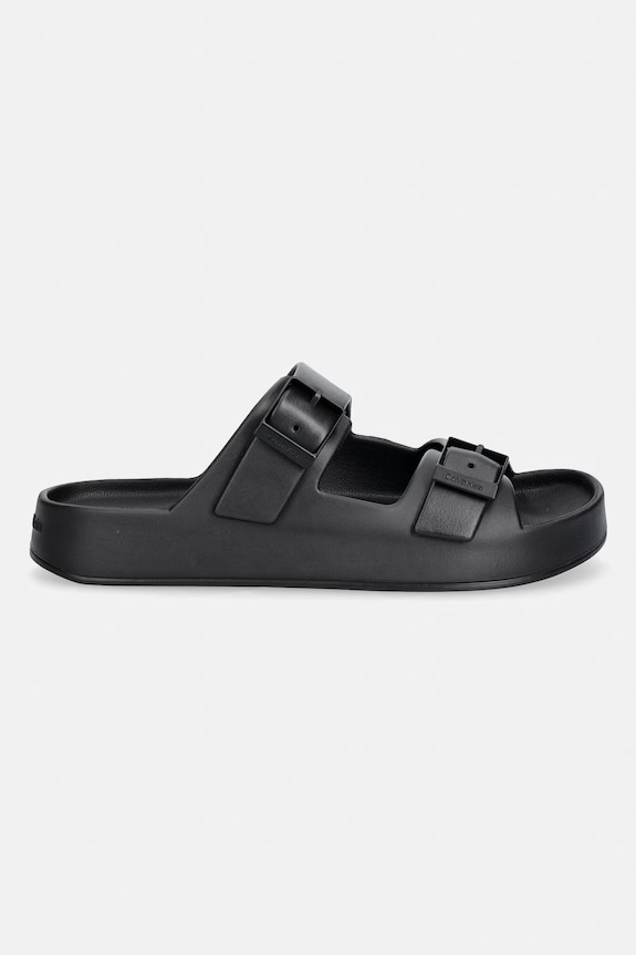 Calvin Klein pantofle pánské ERGON EVA DOUBLE BAR SANDAL HM0HM02116 černá SS26