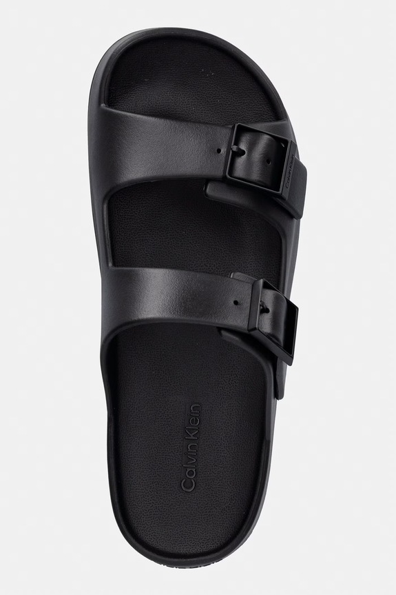 Calvin Klein pantofle pánské ERGON EVA DOUBLE BAR SANDAL černá HM0HM02116