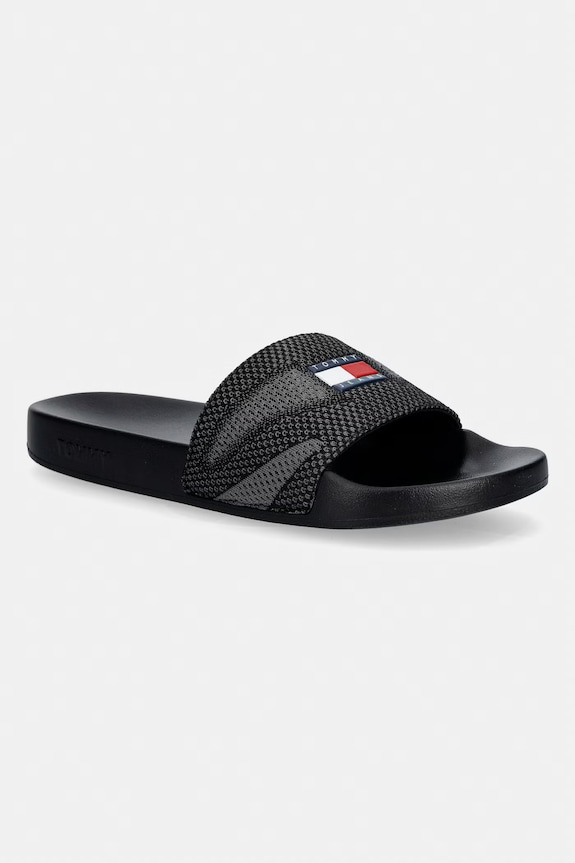 Tommy Jeans šľapky pánske TJM SUMMER SANDAL 26 čierna EM0EM01697