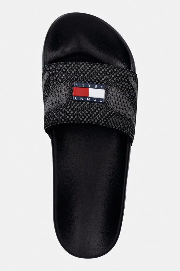 Tommy Jeans šľapky pánske TJM SUMMER SANDAL 26 čierna EM0EM01697