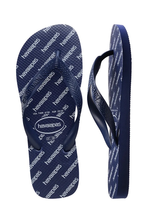 Παντόφλες Havaianas TOP LOGOMANIA ESSENTIAL BALLET 4149891.0555 σκούρο μπλε