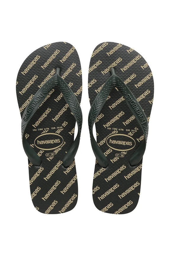 Παντόφλες Havaianas TOP LOGOMANIA ESSENTIAL BALLET πράσινο 4149891.4896