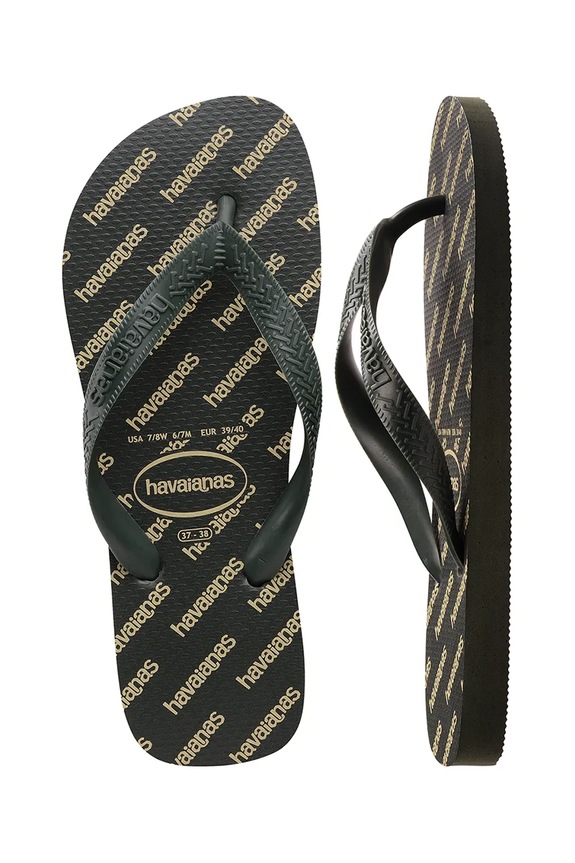 Παντόφλες Havaianas TOP LOGOMANIA ESSENTIAL BALLET 4149891.4896 πράσινο