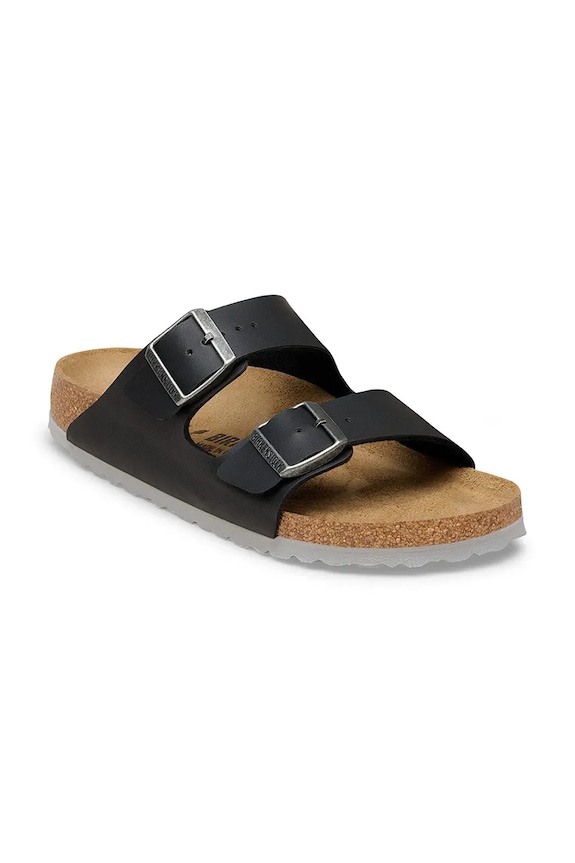 Birkenstock σαγιονάρες Ανδρικές δερμάτινες Arizona 1032018 μαύρο SS26