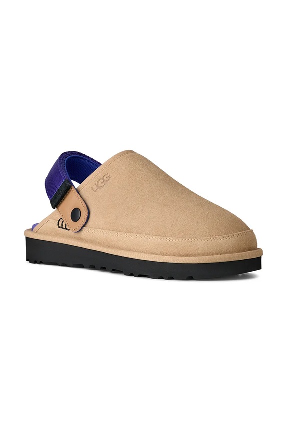 UGG klapki zamszowe M Goldencoast Clog II 1166915.SDRG beżowy SS26