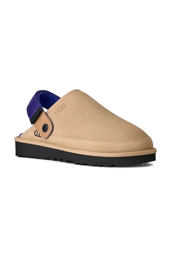 UGG klapki zamszowe M Goldencoast Clog II 1166915.SDRG beżowy SS26