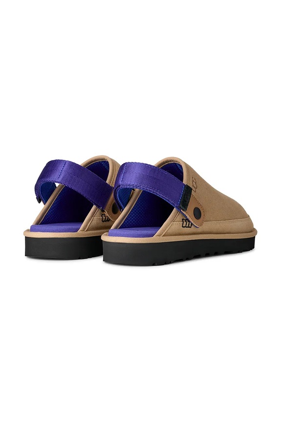 Obuwie UGG klapki zamszowe M Goldencoast Clog II 1166915.SDRG beżowy