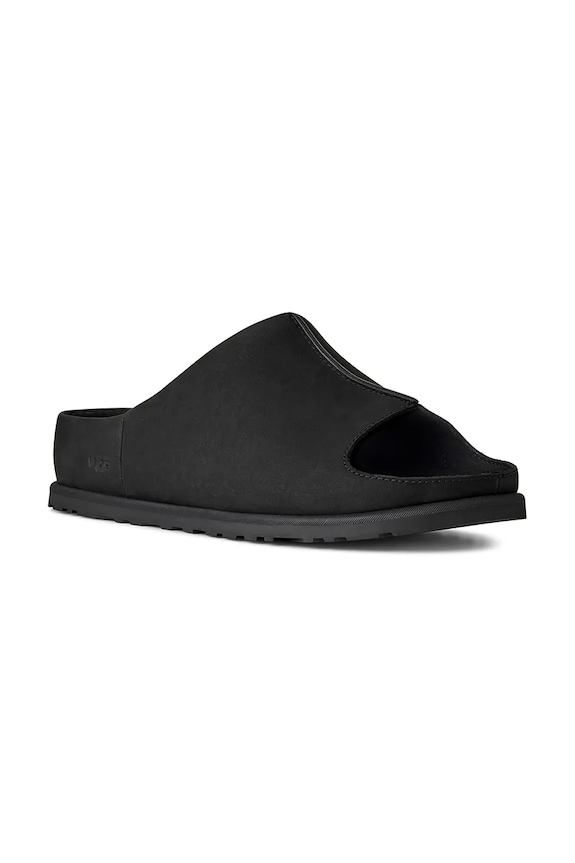 Natikače od nubuk kože UGG M Otzo Slide 1177351.BLK crna SS26