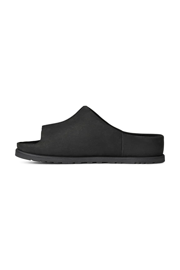 Natikače od nubuk kože UGG M Otzo Slide crna 1177351.BLK