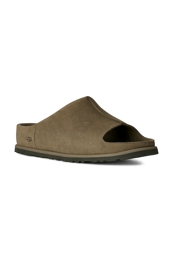 Natikače od nubuk kože UGG M Otzo Slide 1177351.BTOL zelena SS26