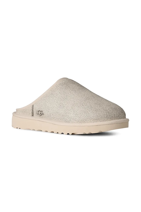 UGG papuče pánske kožené M Classic Slip-On Crackle 1177750.JSM béžová SS26