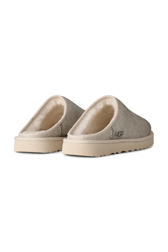 Obuv UGG papuče pánske kožené M Classic Slip-On Crackle 1177750.JSM béžová