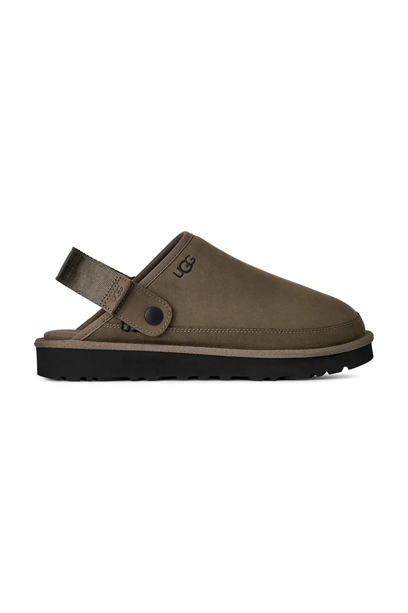 Natikači iz semiša UGG M Goldencoast Clog II Nubuck rjava 1178670.DDRG