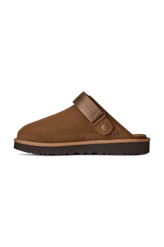 Natikači iz nubuka UGG M Goldencoast Clog II Nubuck rjava 1178670.DKC