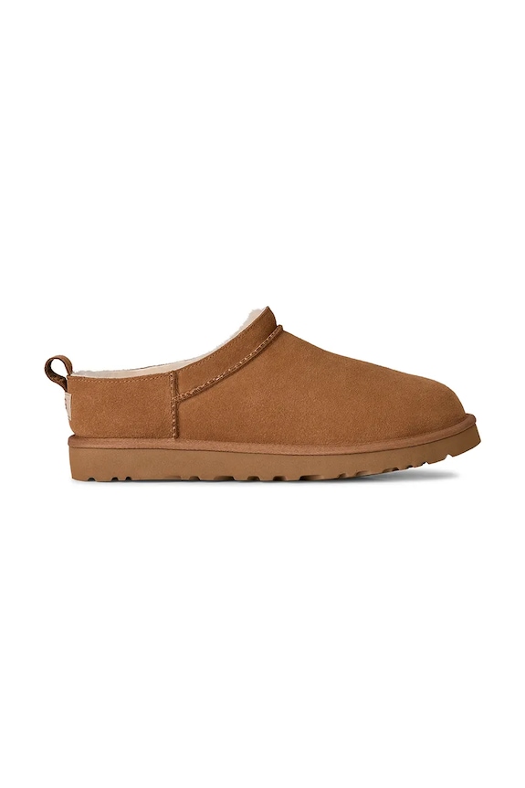 Kućne papuče od brušene kože UGG M Classic Micro kućna odjeća smeđa 1180190.CHE