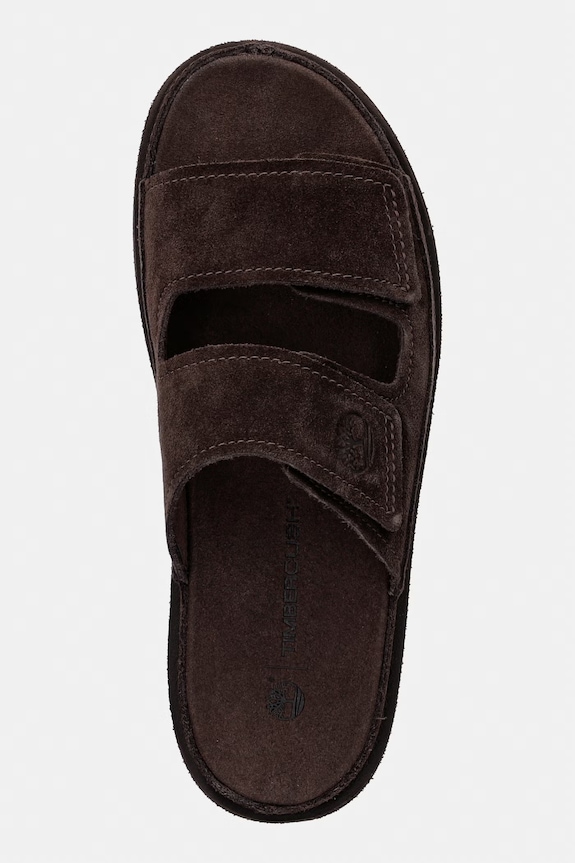 Timberland σαγιονάρες Ανδρικές σουέτ Casco Cove Slide καφέ TB0A2755EIV1