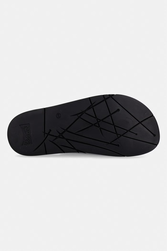 Camper šľapky pánske kožené Lluc Sandal K101091.001 čierna