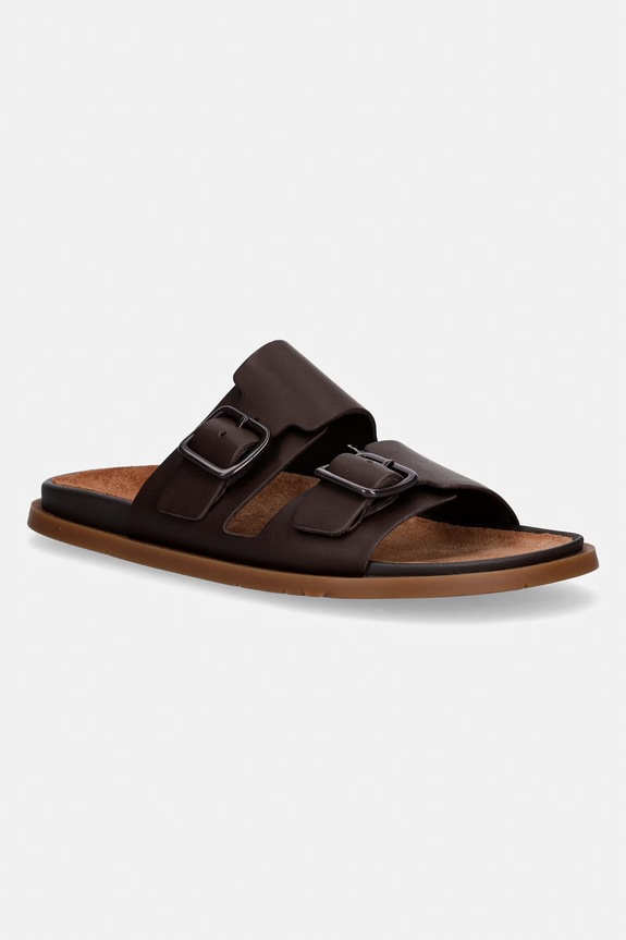 Camper šľapky pánske kožené Lluc Sandal hnedá K101091.002