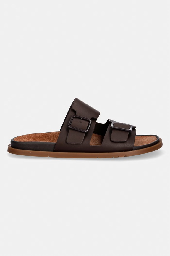 Camper šľapky pánske kožené Lluc Sandal K101091.002 hnedá SS26