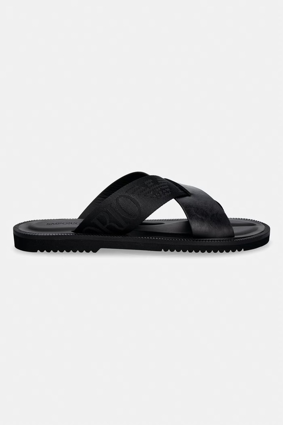 Emporio Armani ciabatte slide da uomo X4P124.XN787.K001 nero SS26