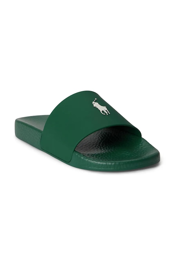 Polo Ralph Lauren pantofle na bazén pánské Polo Slide 809P07314002.300 zelená SS26
