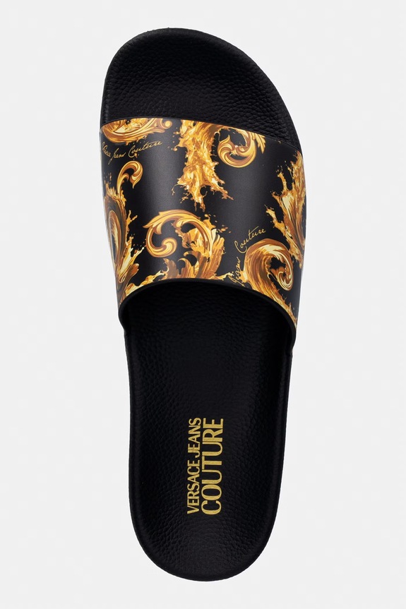 Šľapky Versace Jeans Couture čierna 80YA3SQ4.ZS365.G89