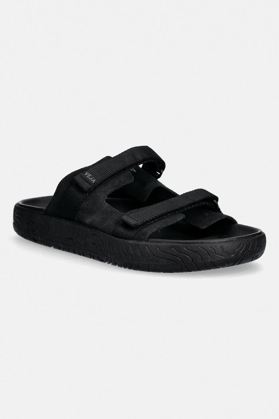 Veja papuci din piele ARPOADOR SUEDE textil negru AP3221036B