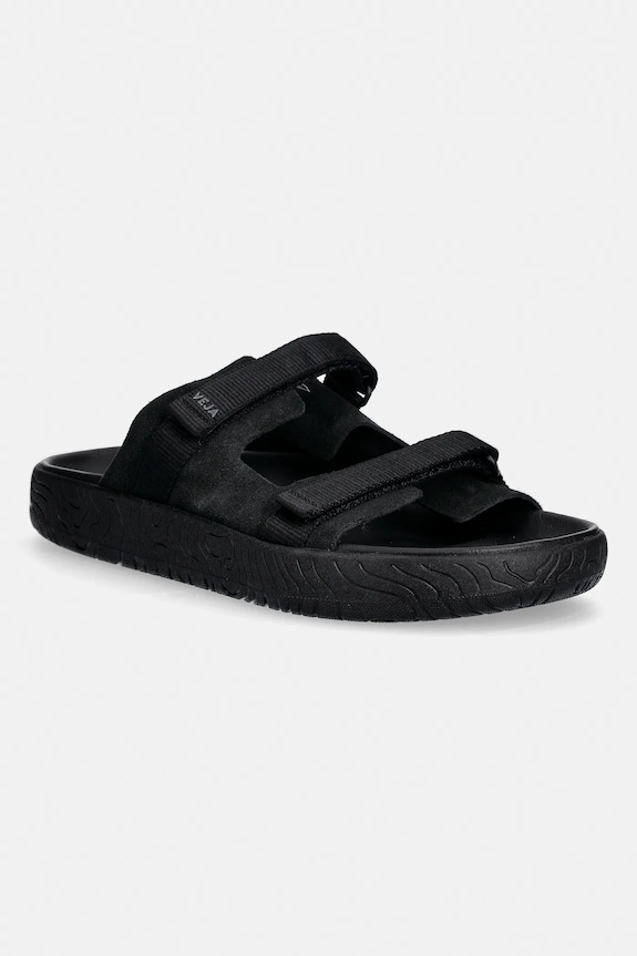 Veja papuci din piele ARPOADOR SUEDE textil negru AP3221036B