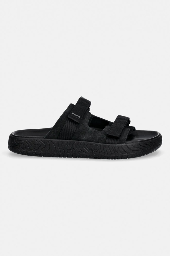 Veja papuci din piele ARPOADOR SUEDE AP3221036B negru SS26