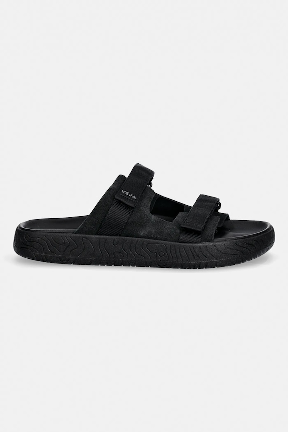 Veja papuci din piele ARPOADOR SUEDE AP3221036B negru SS26