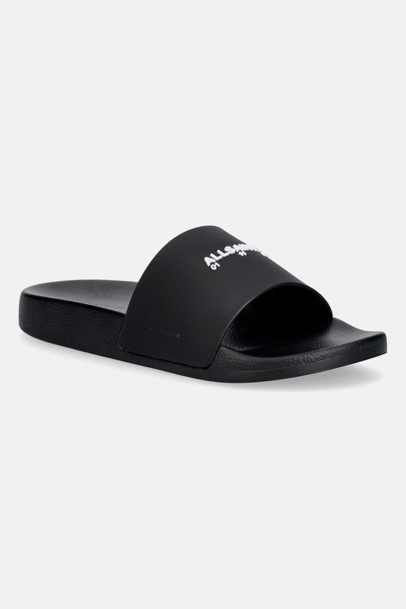 Šľapky AllSaints Date Slider čierna M001FE.BLK