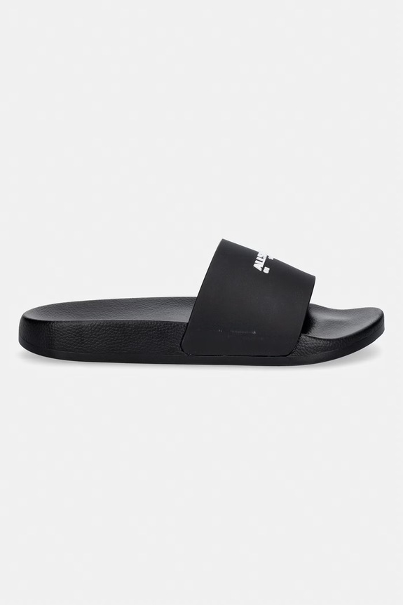 Šľapky AllSaints Date Slider M001FE.BLK čierna SS26