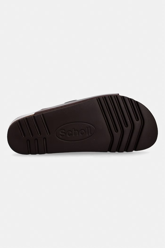 Scholl papuci bărbătești din piele JULIEN F006511019 maro