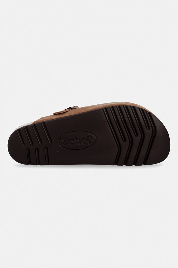Scholl klapki zamszowe OLIVIER F325741062 brązowy