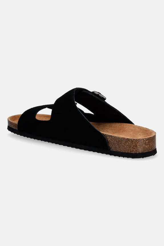 Obuwie Skechers klapki męskie zamszowe AIDAN 205296 czarny
