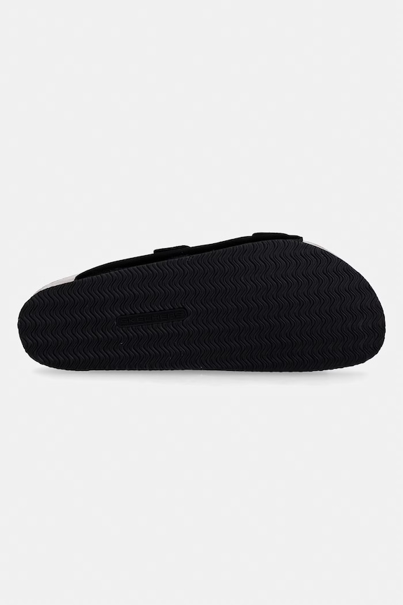 Skechers klapki męskie zamszowe AIDAN 205296 czarny