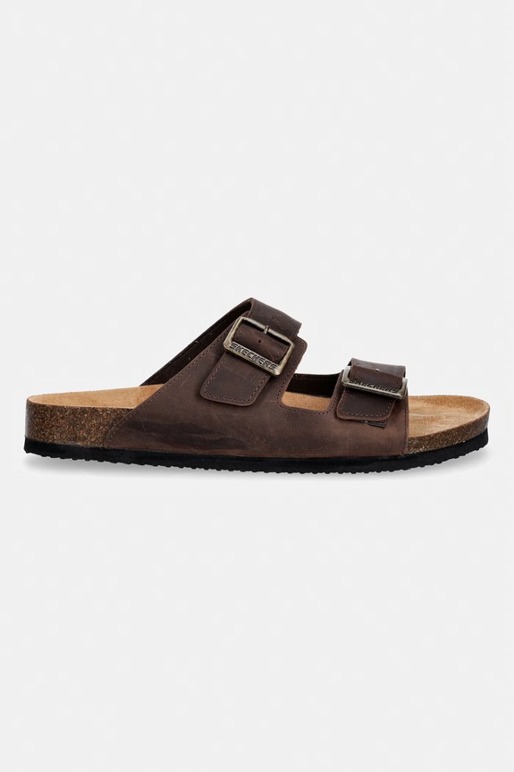 Skechers papuci din nubuc AIDAN 205712 maro SS26