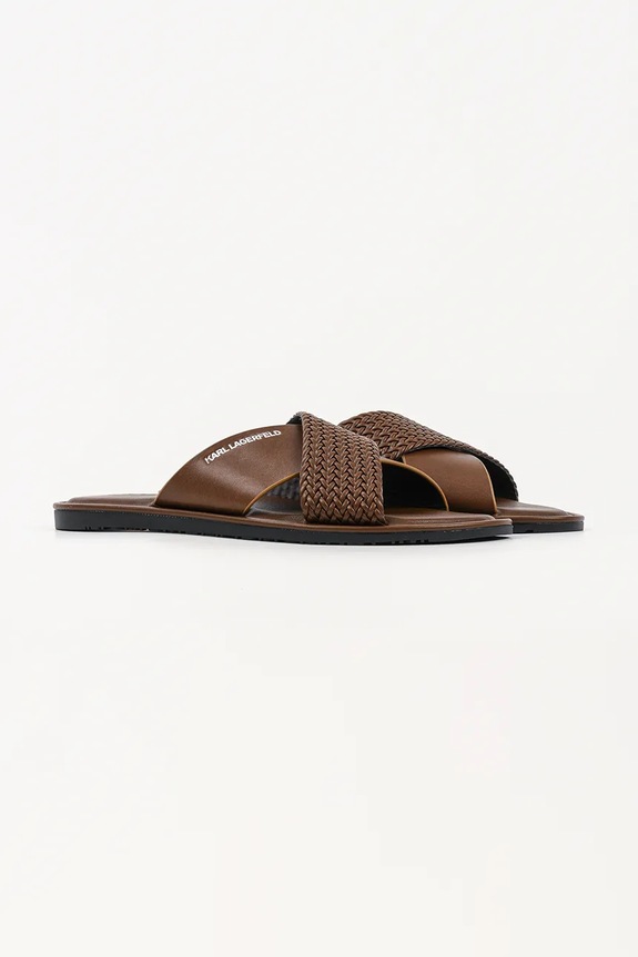 Karl Lagerfeld klapki Kastor Iv KL70214C.044 brązowy SS26