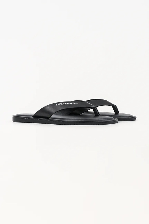 Karl Lagerfeld japonki skórzane Kastor Iv KL70206C.000 czarny SS26