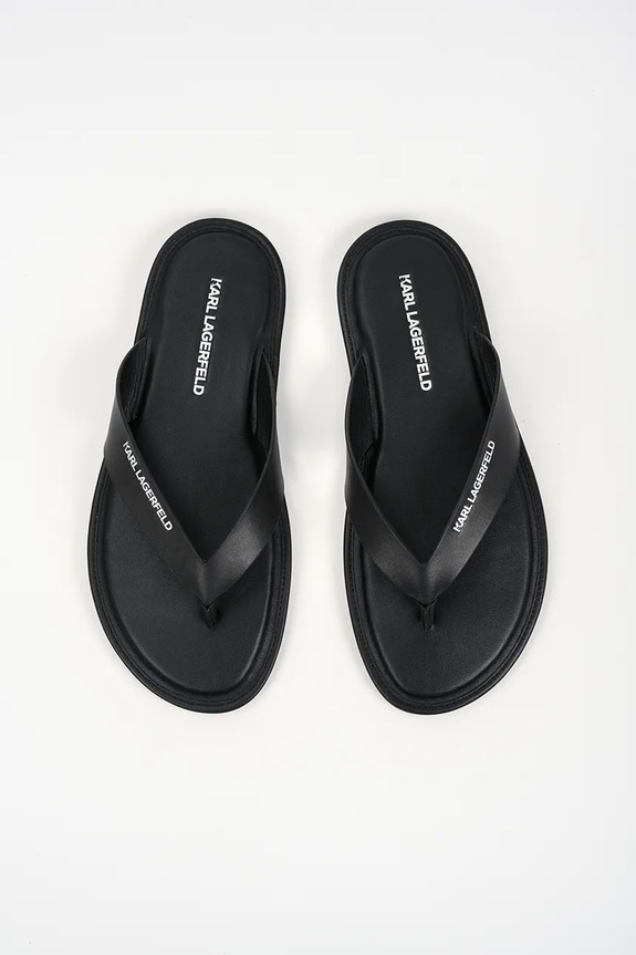 Karl Lagerfeld japonki skórzane Kastor Iv czarny KL70206C.000