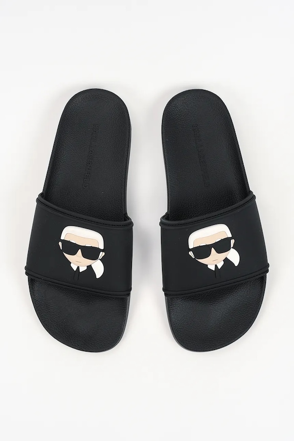 Παντόφλες Karl Lagerfeld Kondo Ii μαύρο KL70005C.V00