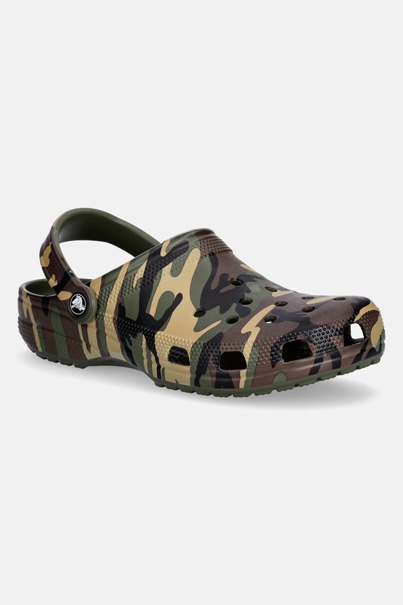 Crocs šľapky pánske Classic Camouflage Clog zelená 211936.3TC