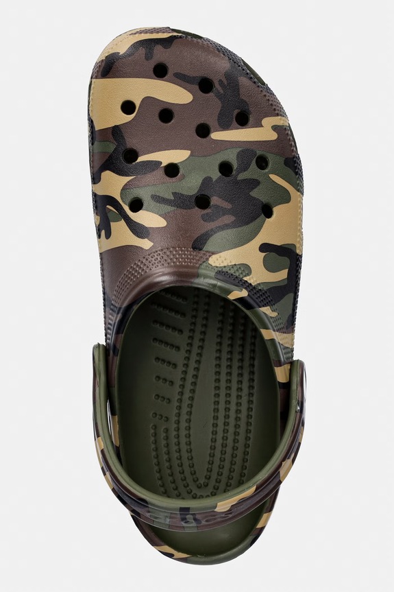 Crocs šľapky pánske Classic Camouflage Clog zelená 211936.3TC
