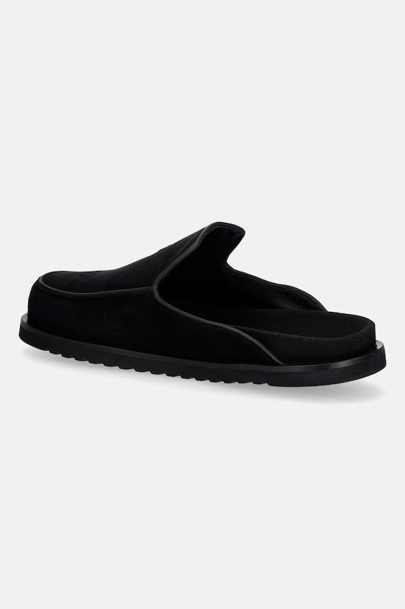 Obuwie Filling Pieces Clog Suede klapki mules męskie zamszowe 112613332214.130 czarny