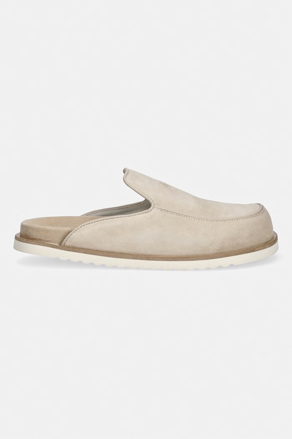 Filling Pieces Clog Suede чехли мъжки от велур 112613332214.220 бежов SS26