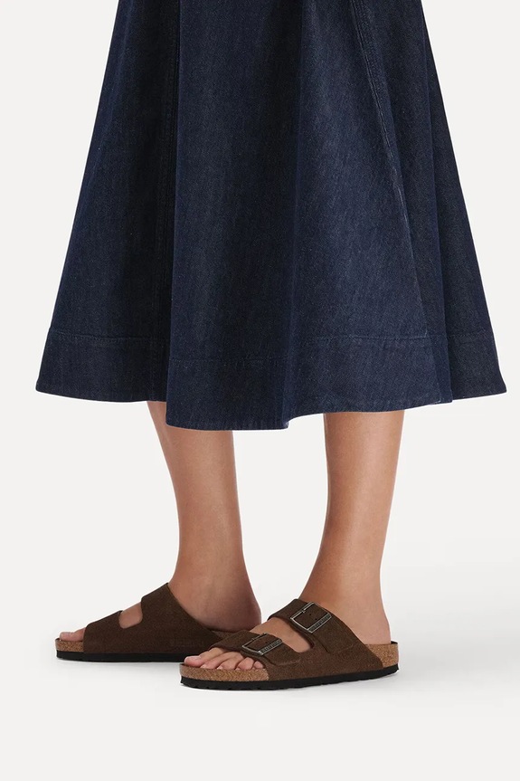 Birkenstock papuci din piele întoarsă Arizona SFB LEVE 1031602