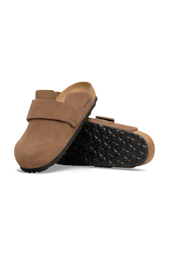 Birkenstock Loma flip-flops mules men's suede 1032028 brown